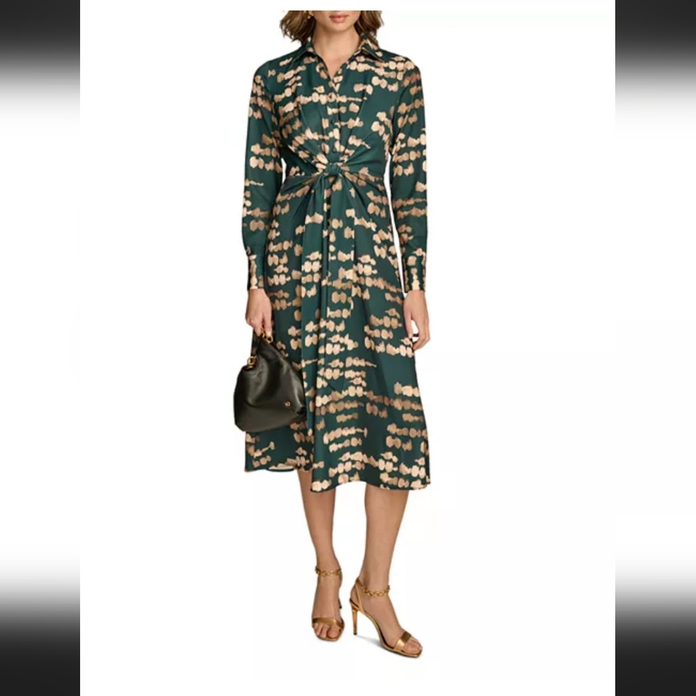 NWOT Donna Karan Midi Shirt Dress